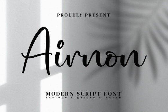 Airnon: An Elegant Handwritten Script Font for Brand Identity