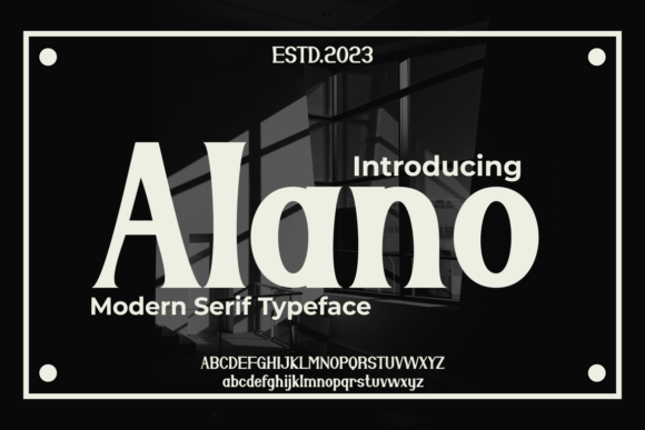Alano Serif Font for Handmade Brands & Printables
