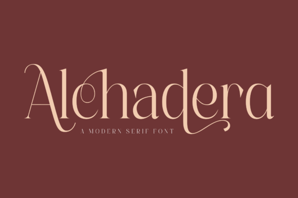 Alchadera: A Serif Typeface That Breathes Quiet Confidence