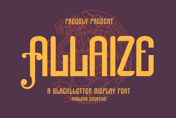 Allaize: A Bold Blackletter Font for Standout Branding