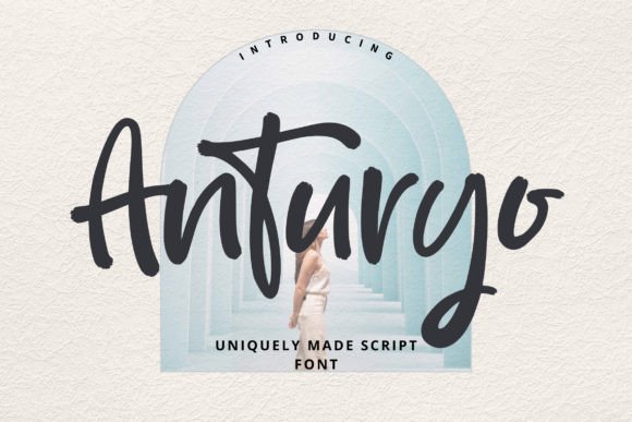 Anturyo: A Modern Script Font for Editorial Design