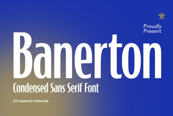 Banerton: A Modern Sans Serif Font for Handmade Creators