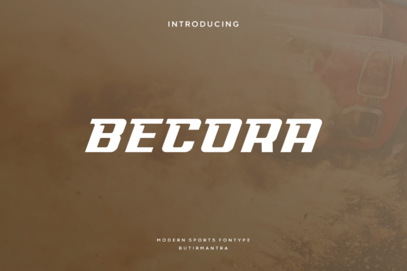 Becora: A Bold, Modern Sans Serif for Digital Branding