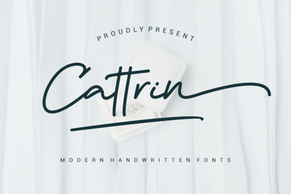 Cattrin Script Font for Handmade Brands & Printables