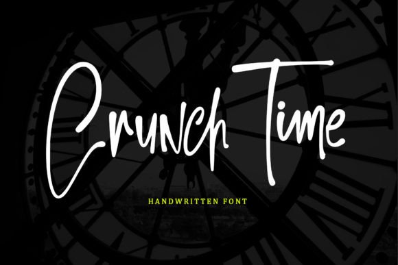 Crunch Time: A Handwritten Font That Sells Your Craft