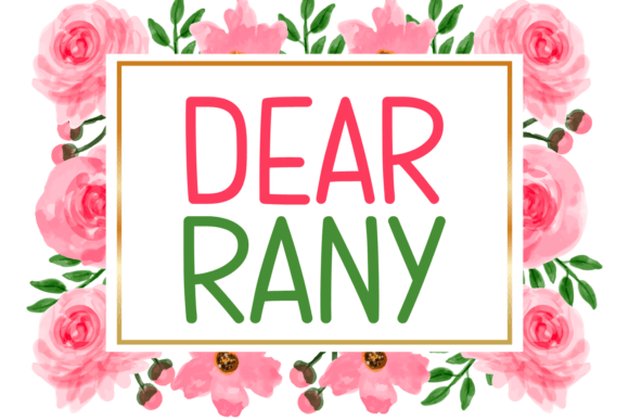 Dear Rany: A Clean Script Font for Modern Brand Identity
