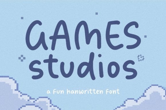Games Studios: A Handwritten Font That Feels Like a Warm Invitation