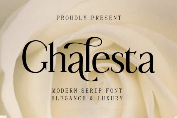 Ghalesta Serif Font for Elegant Handmade Designs