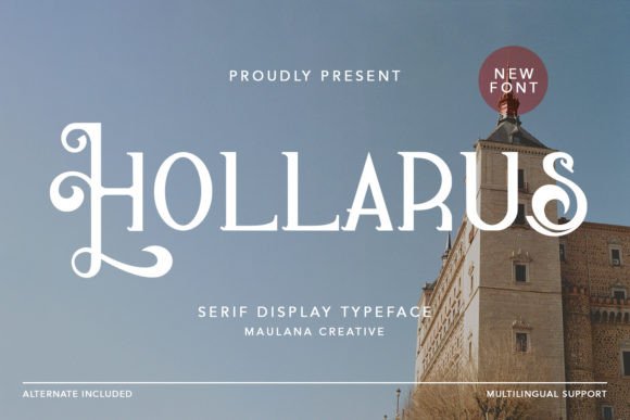 Hollarus: A Display Serif Font That Commands Attention