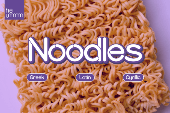 Hu Noodles: A Refined Script Font for Modern Digital Brands