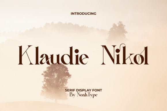 Klaudie Nikol: A Refined Serif Font for Luxury Branding