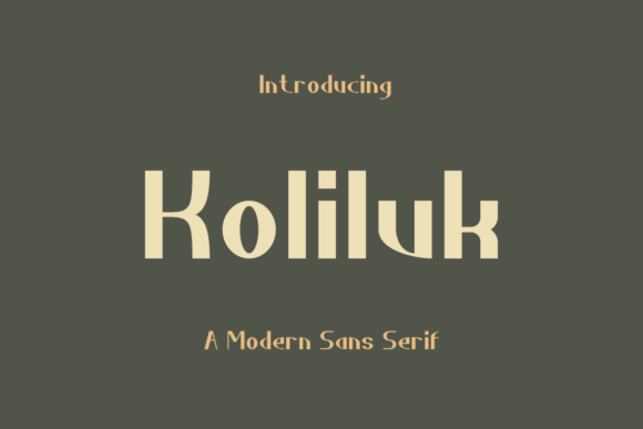 Koliluk: The Bold Sans Serif That Cuts Through the Feed