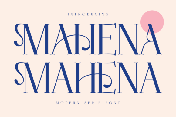 Mahena: A Modern Serif Font That Feels Thoughtfully Designed