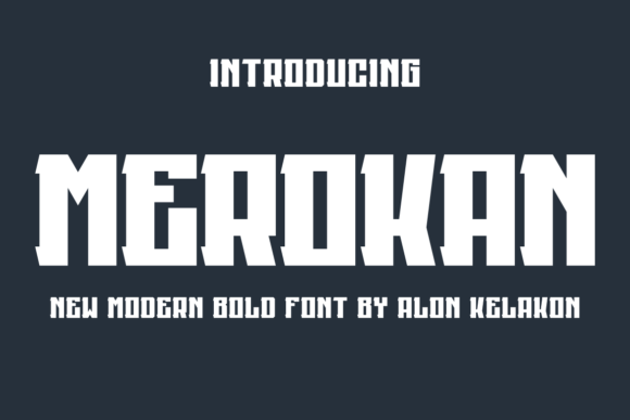 Merokan: A Modern Serif Display Font for Digital Design