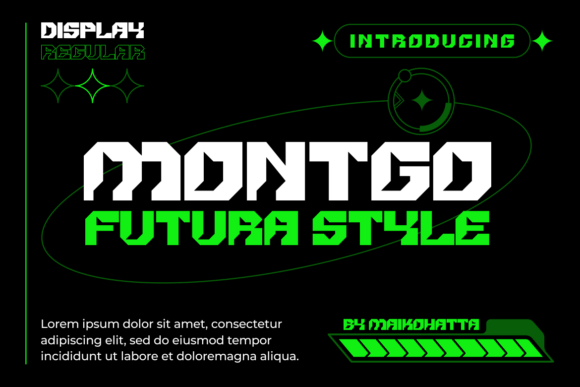 Montgo: A Futuristic Display Font for Editorial Identity