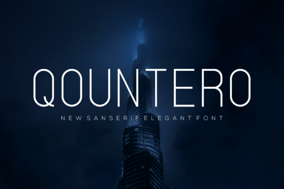 Qountero: A Thin-Lettered Sans Serif That Cuts Through the Feed