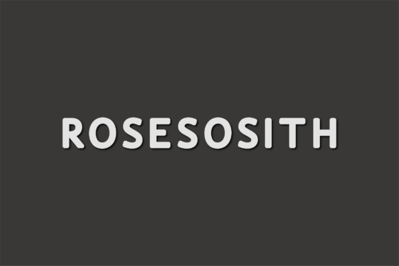 Rosesosith: A Classy Sans Serif Font for Thoughtful Branding