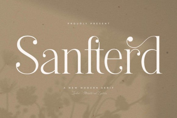 Sanfterd Serif Font for Handmade Brands & Printables