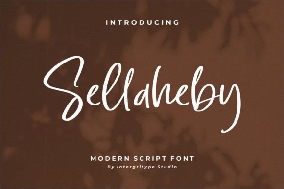 Sellaheby: A Modern Script Font That Elevates Real Small Business Branding