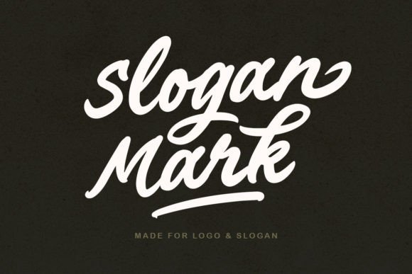 Slogan Mark: A Bold Script Font for Scroll-Stopping Marketing